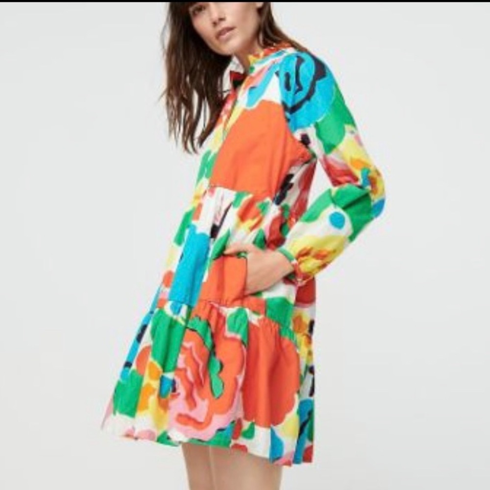 J. Crew Tiered Popover dress